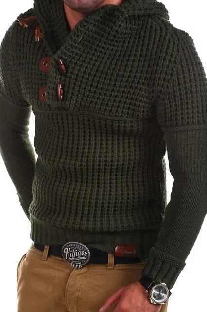 Men's Knitted Pullover Sweater Up To Size 3XL