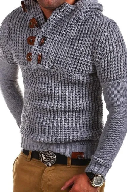 Men's Knitted Pullover Sweater Up To Size 3XL