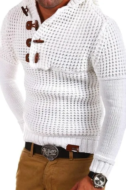 Men's Knitted Pullover Sweater Up To Size 3XL