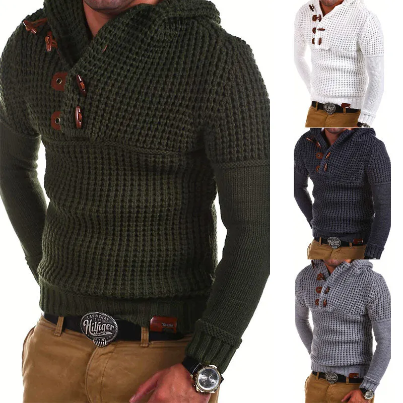 Men's Knitted Pullover Sweater Up To Size 3XL