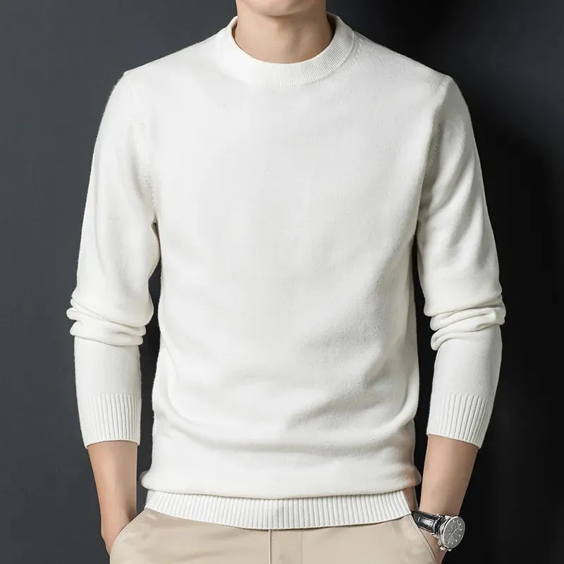 Men's Round Neck Warm Casual Sweater