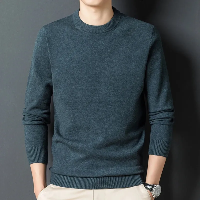 Men's Round Neck Warm Casual Sweater