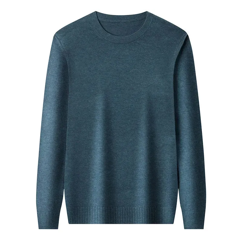 Men's Round Neck Warm Casual Sweater