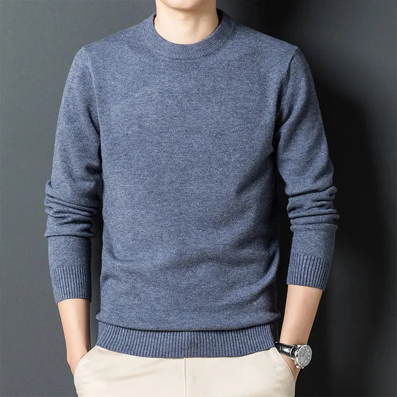 Men's Round Neck Warm Casual Sweater