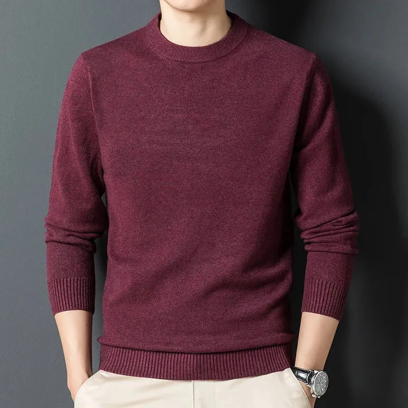 Men's Round Neck Warm Casual Sweater