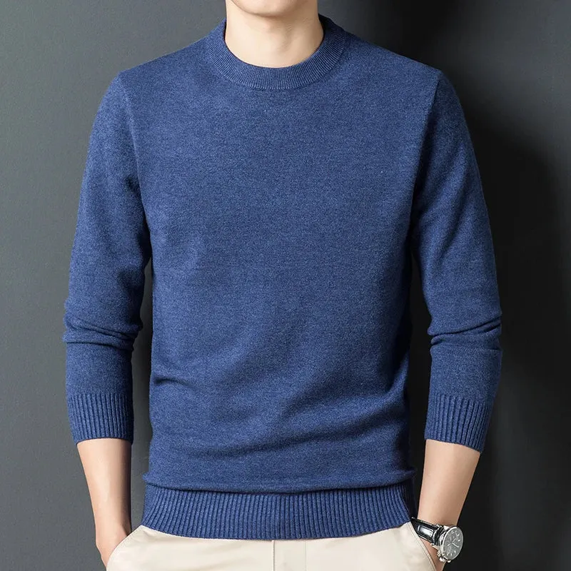 Men's Round Neck Warm Casual Sweater