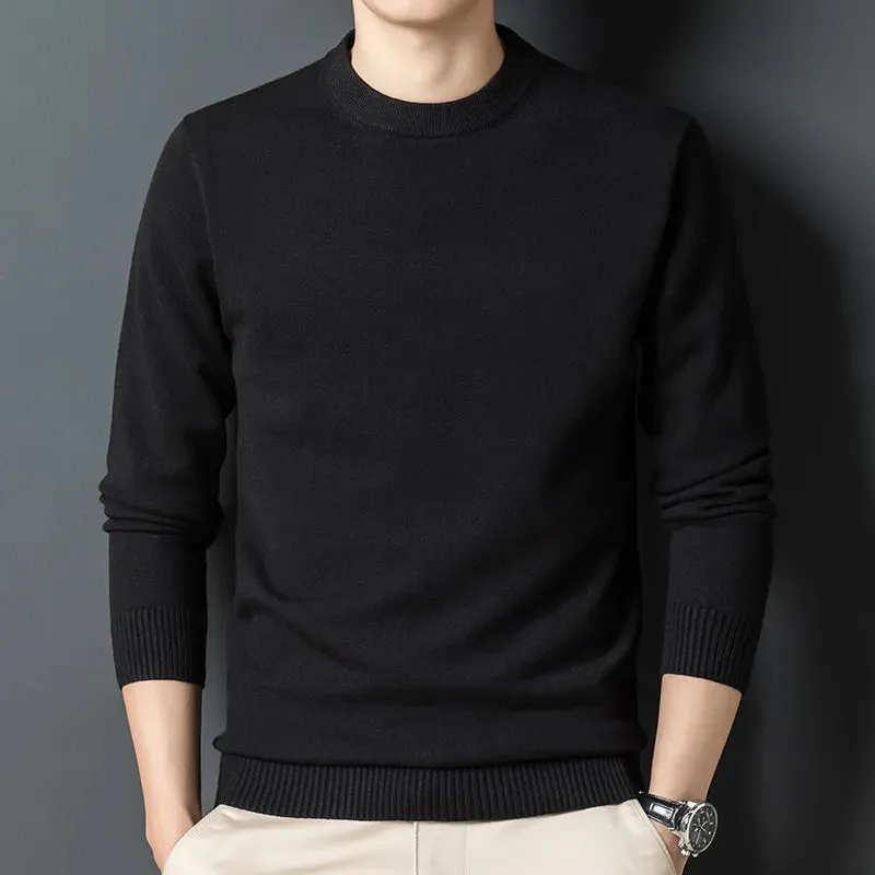 Men's Round Neck Warm Casual Sweater