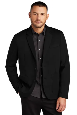 Mercer Mettle Relaxed Knit Blazer MM3030 Deep Black