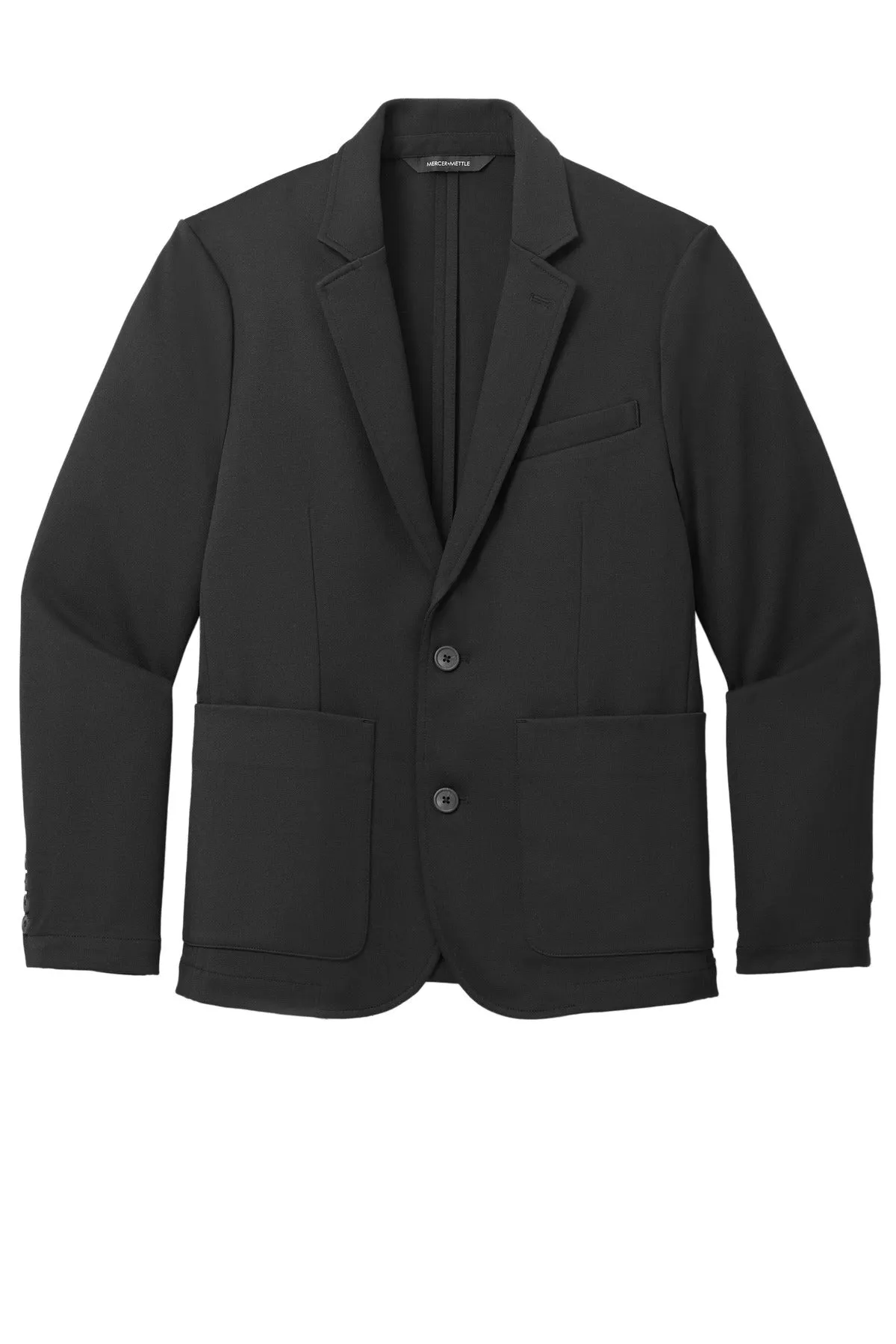 Mercer Mettle Relaxed Knit Blazer MM3030 Deep Black