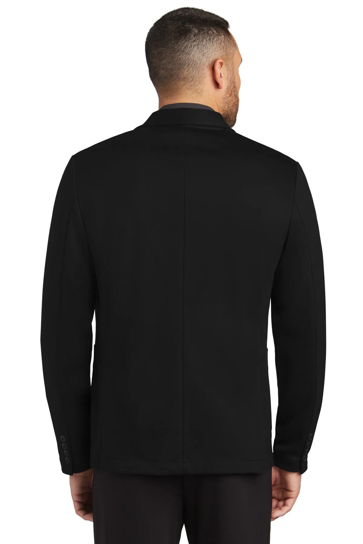 Mercer Mettle Relaxed Knit Blazer MM3030 Deep Black