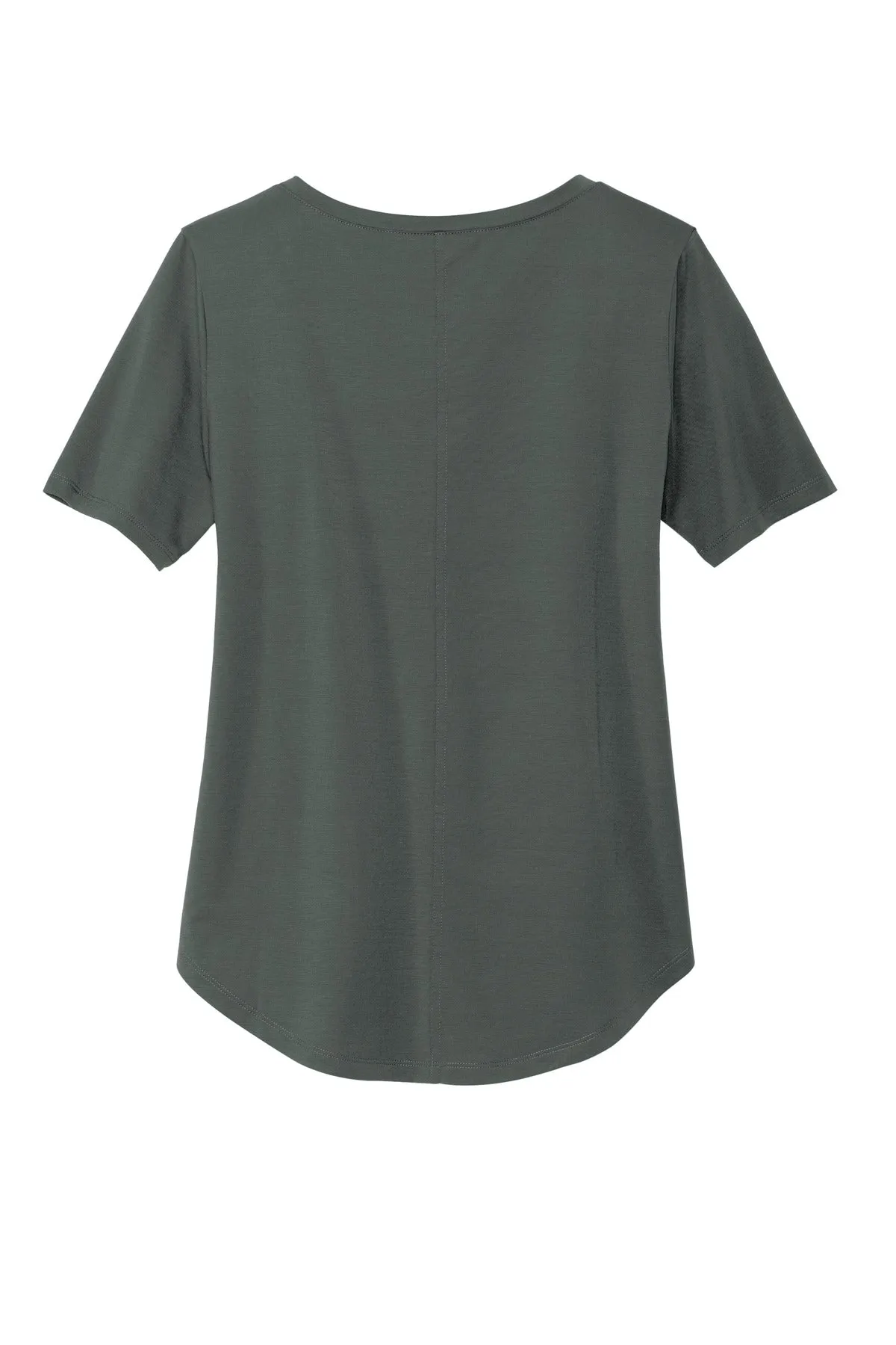 Mercer Mettle Women's Stretch Jersey Relaxed Scoop MM1017 Anchor Grey