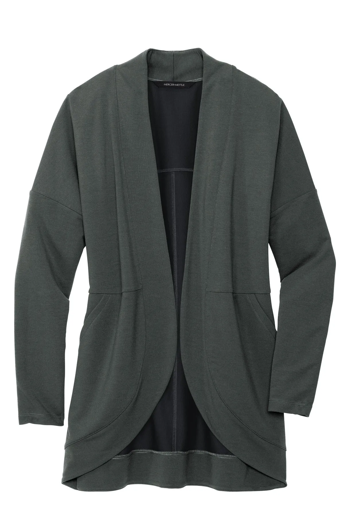 Mercer Mettle Women's Stretch Open-Front Cardigan MM3015 Anchor Grey