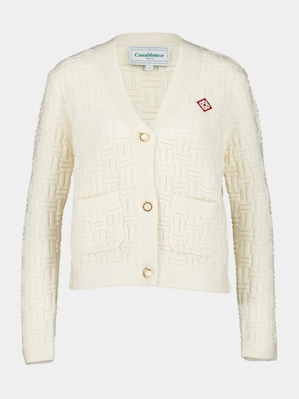 Merino Wool Column Knit Cardigan
