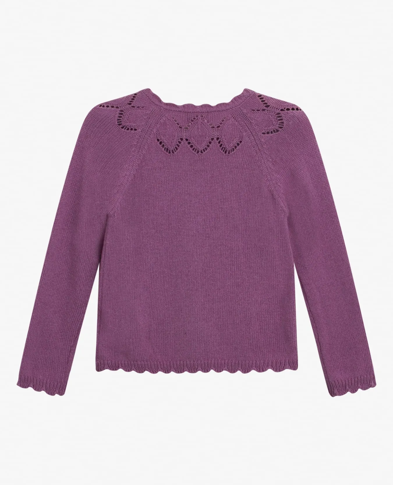 MINI POINTELLE WOOL CARDIGAN