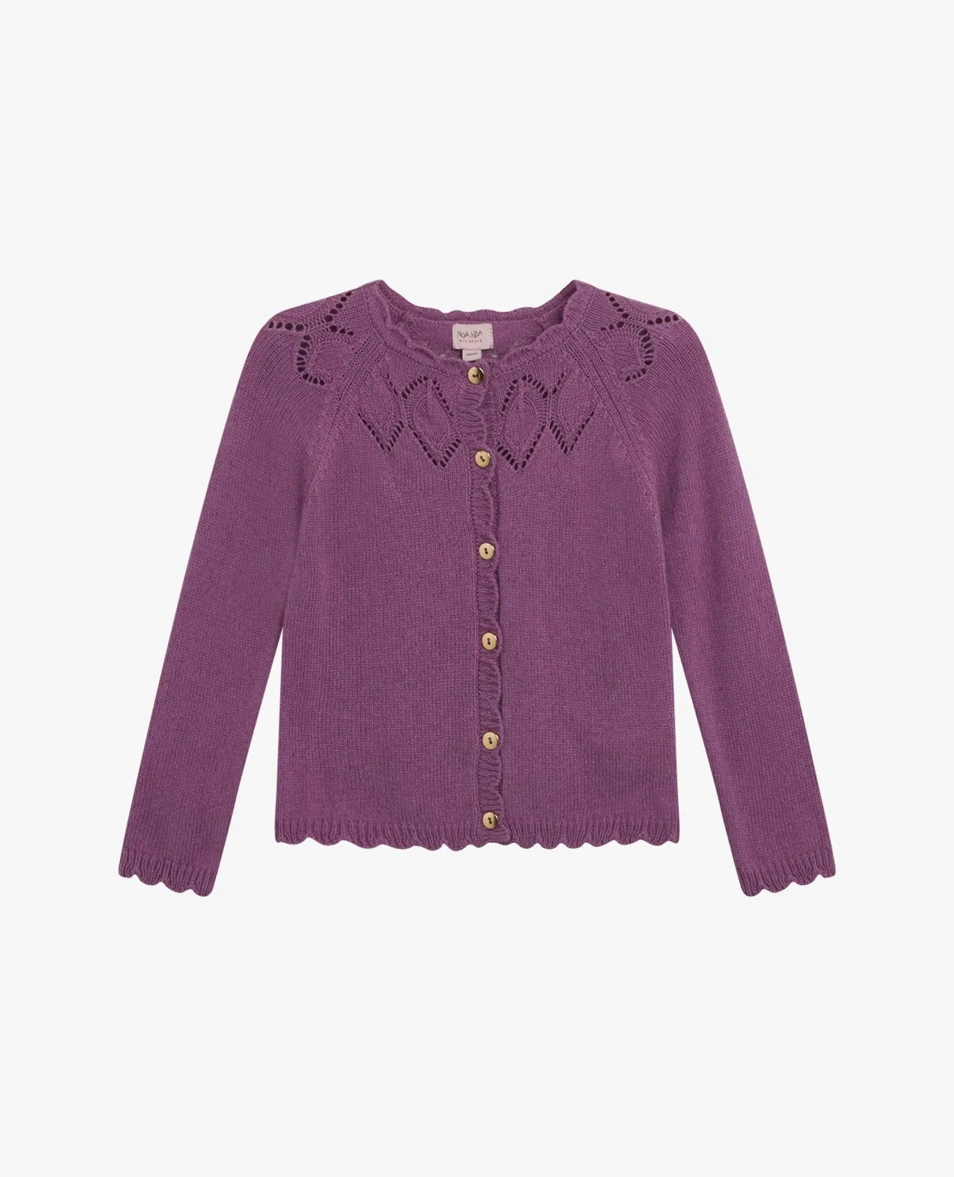 MINI POINTELLE WOOL CARDIGAN