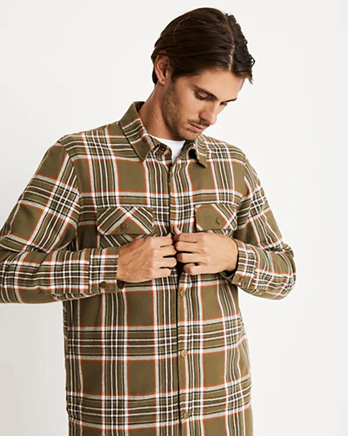 MRS QUILTED FLANNEL CHECK JACKET