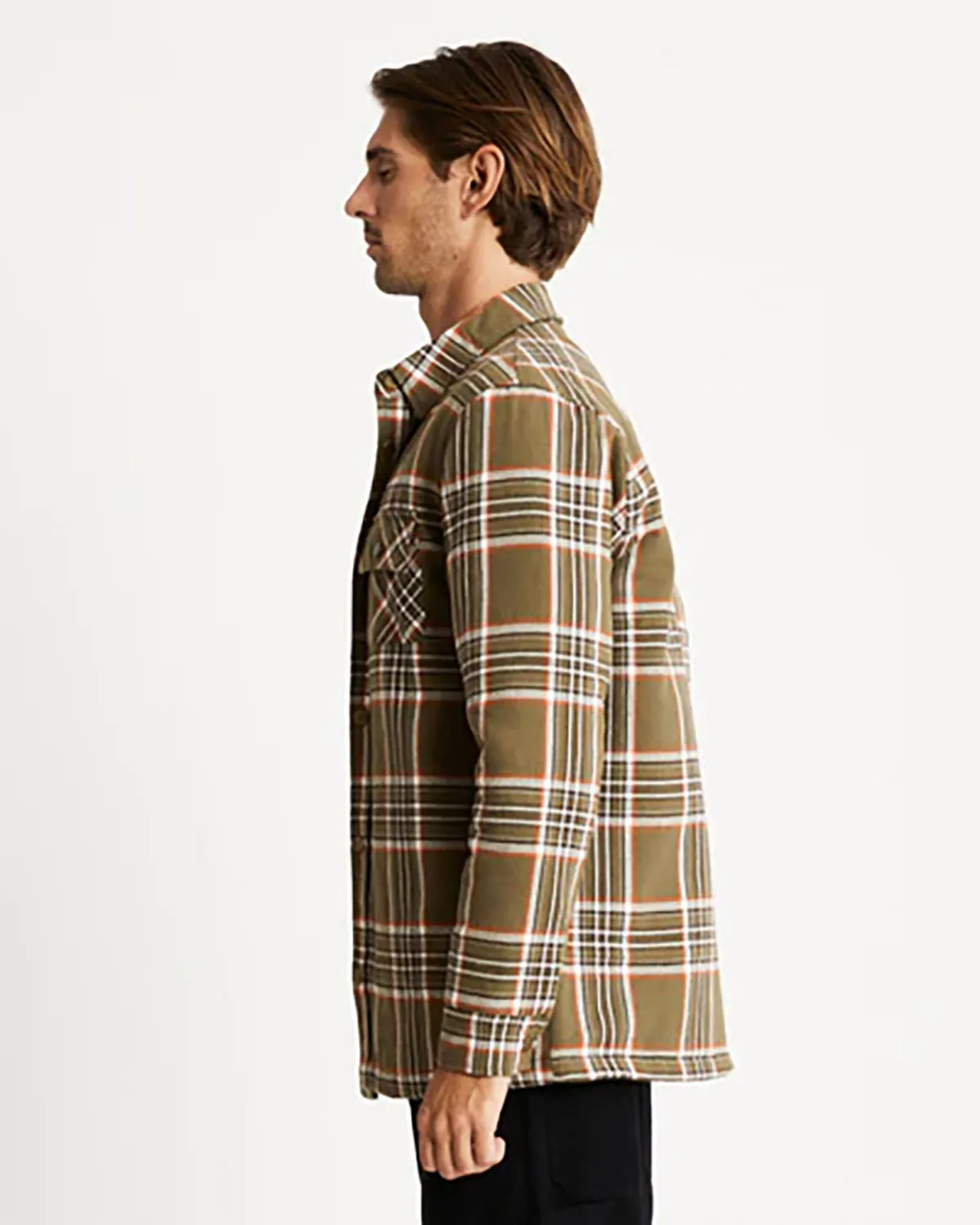 MRS QUILTED FLANNEL CHECK JACKET