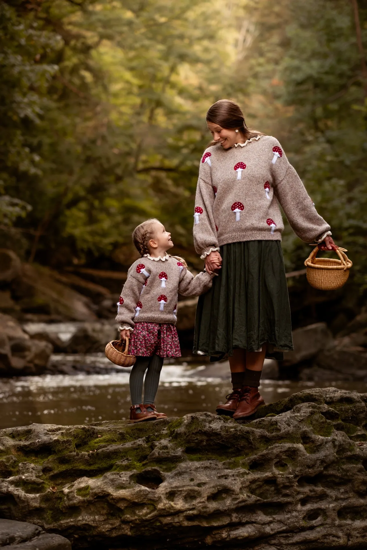 Mushrooms pullover | Beigebrown