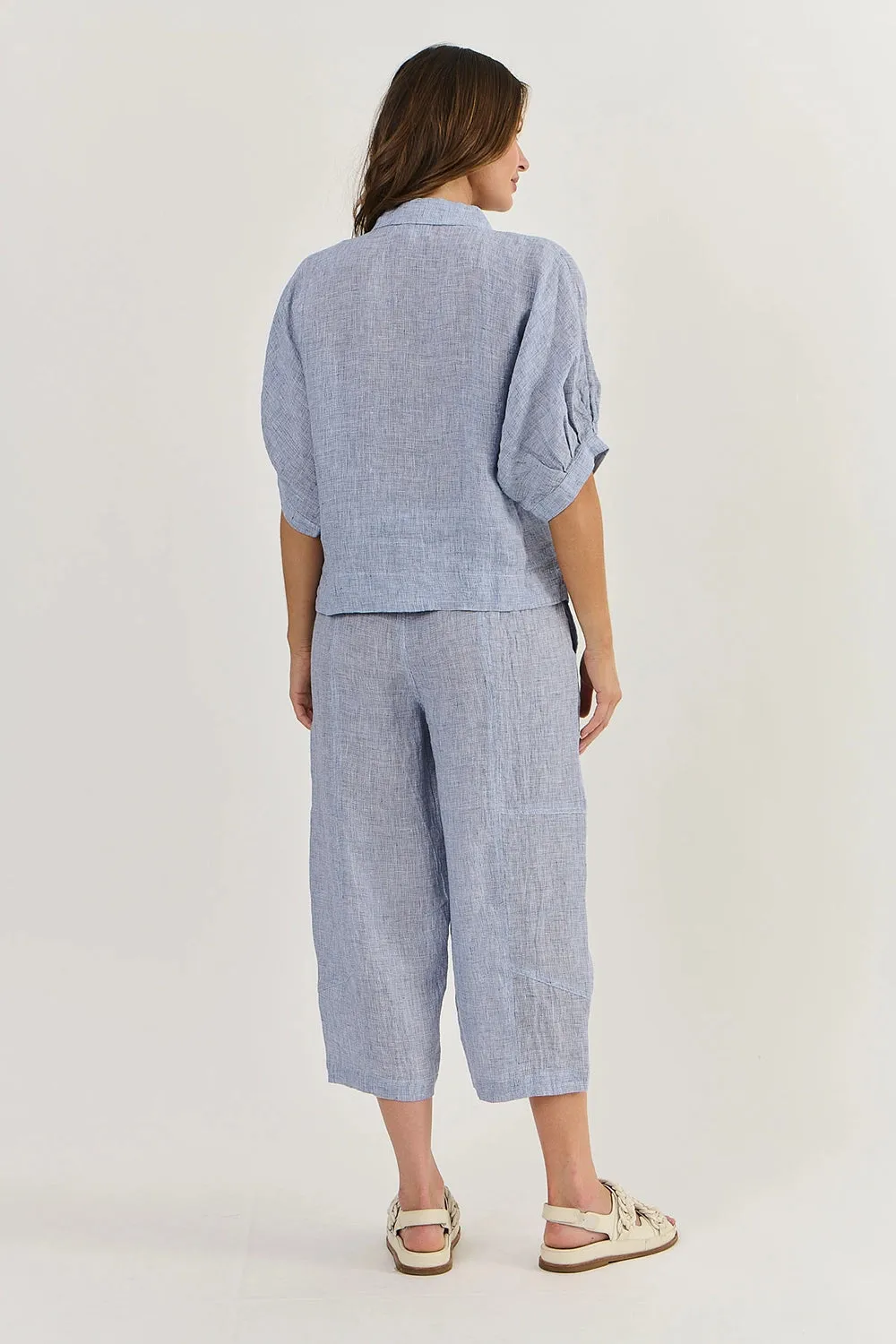 Naturals by O & J Linen Top in Delta Gauze Ga471