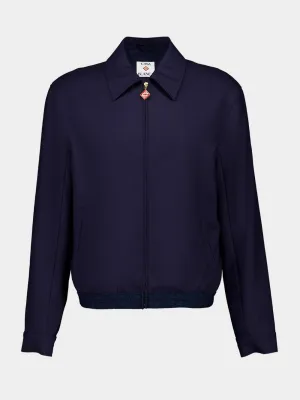 Navy Wool Sports Tailoring Jacket