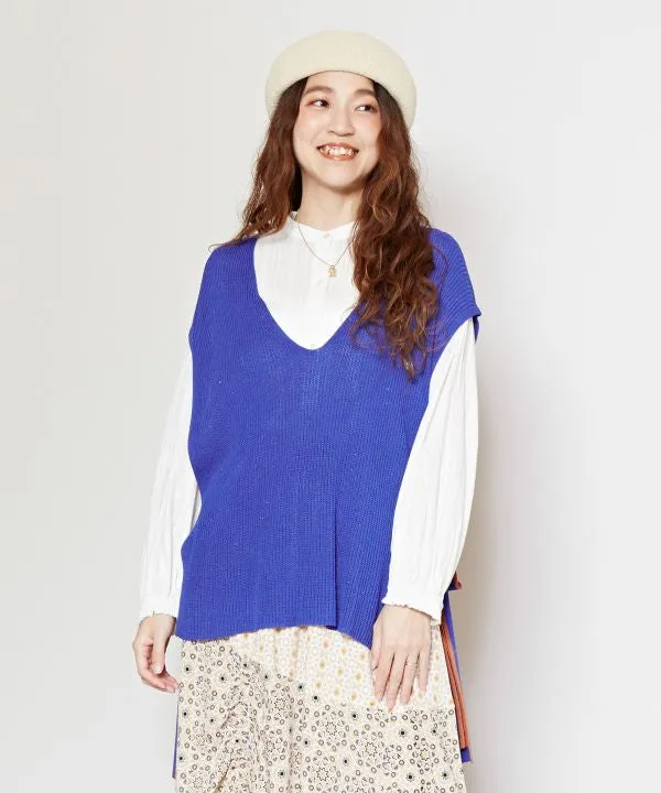 Nep Yarn Knit Vest