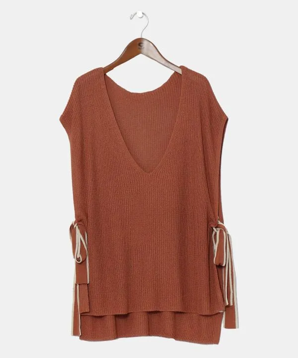 Nep Yarn Knit Vest