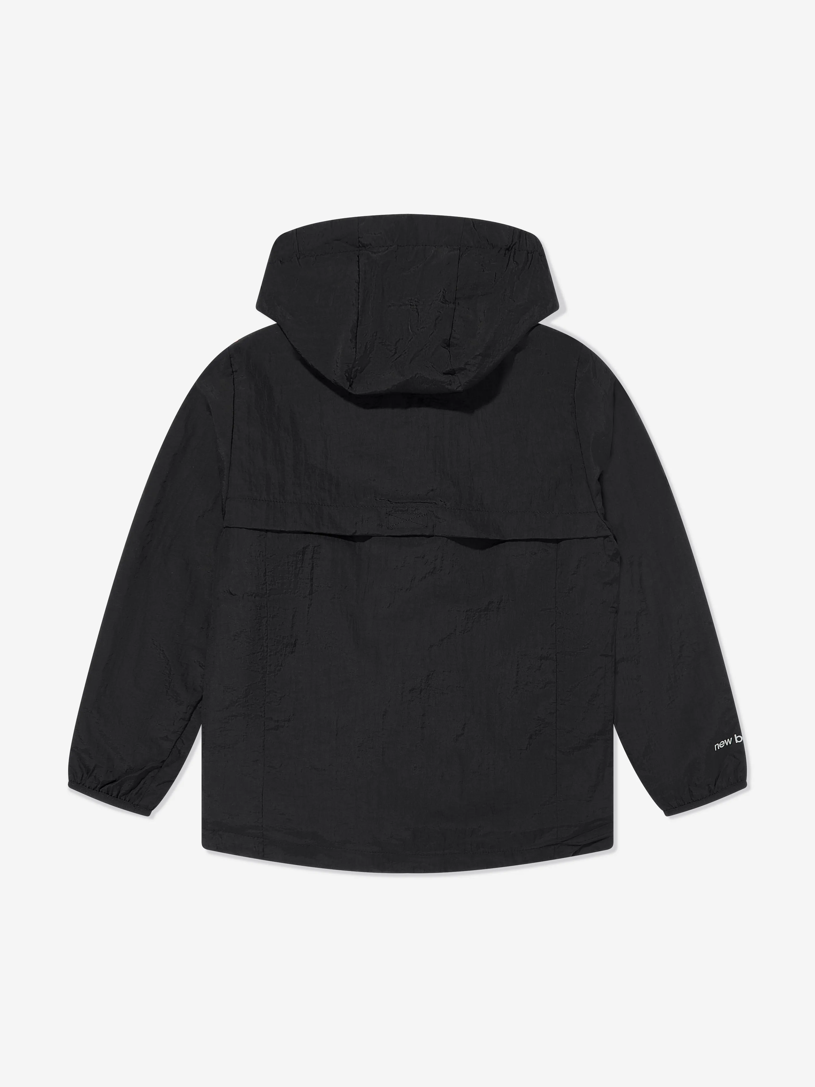 New Balance Boys Athletics Woven Mesh Lined Jacket in Black
