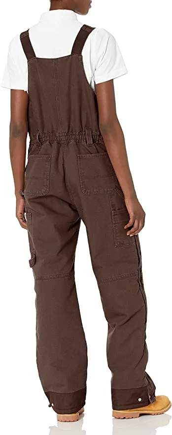 New Carhartt women's Weathered Duck Wildwood Bib Overalls in Brown Sz XS (0-2) Regular, Retails $150 