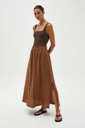 Nilsa Skirt Burnt Ochre