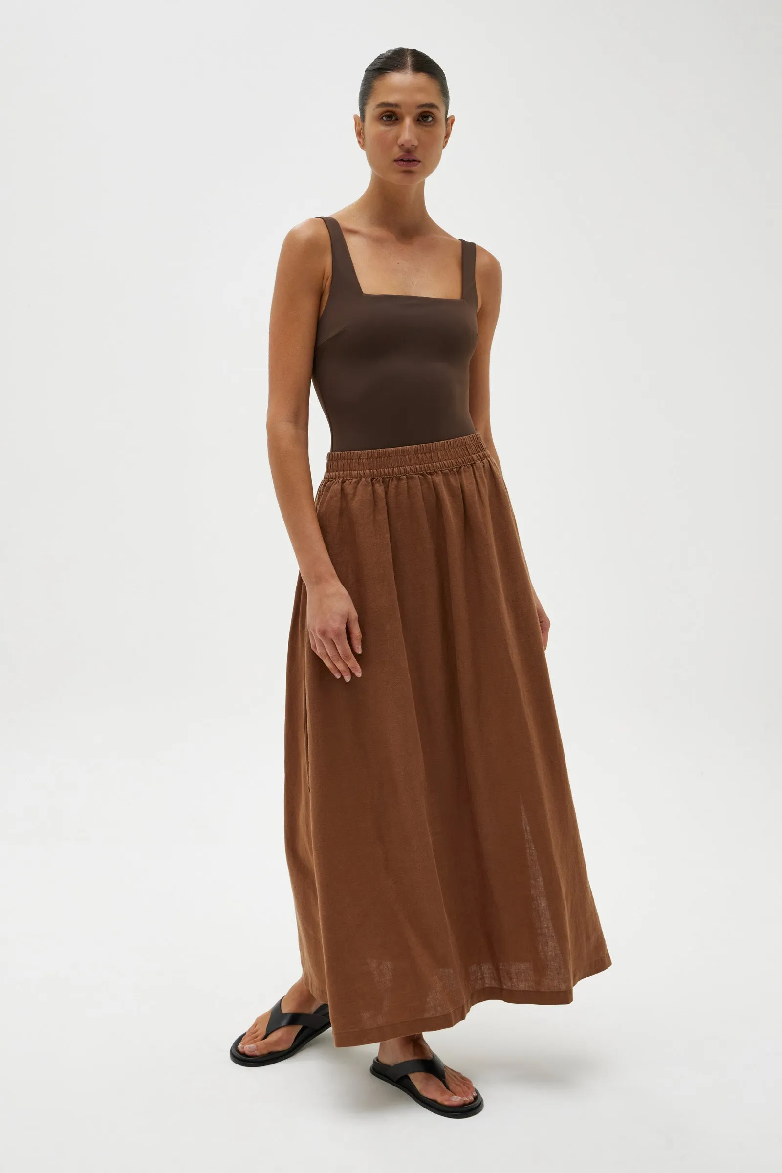 Nilsa Skirt Burnt Ochre