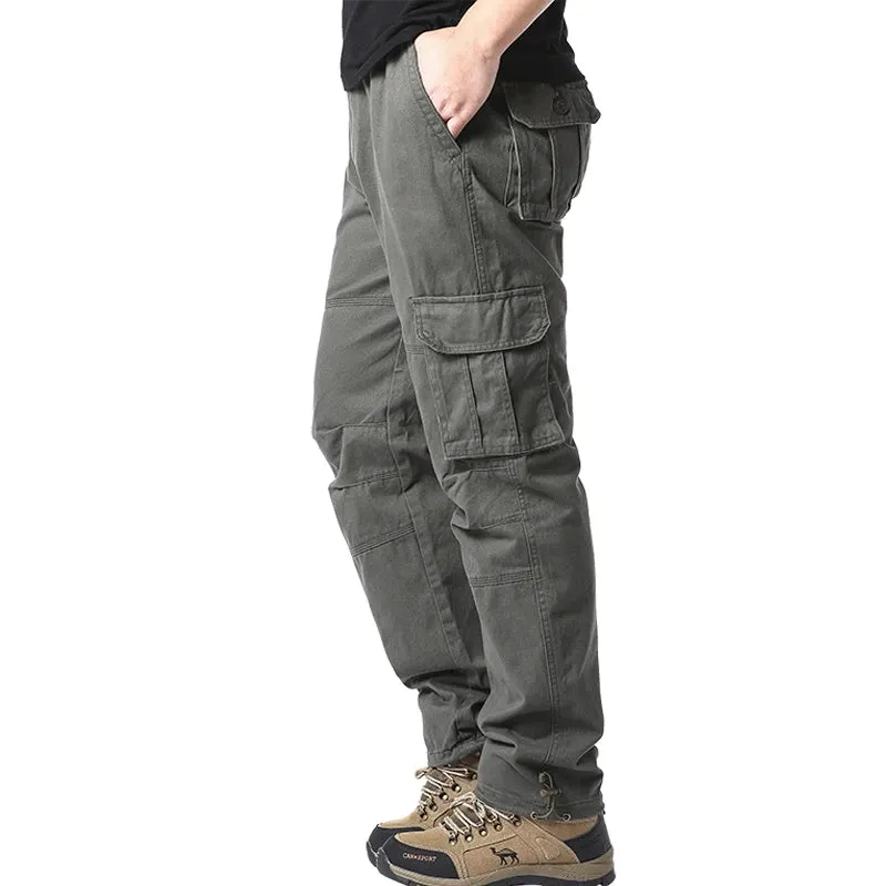 Obsidian Phoenix Pure Cotton Men’s Loose Fit Tactical Cargo Pants