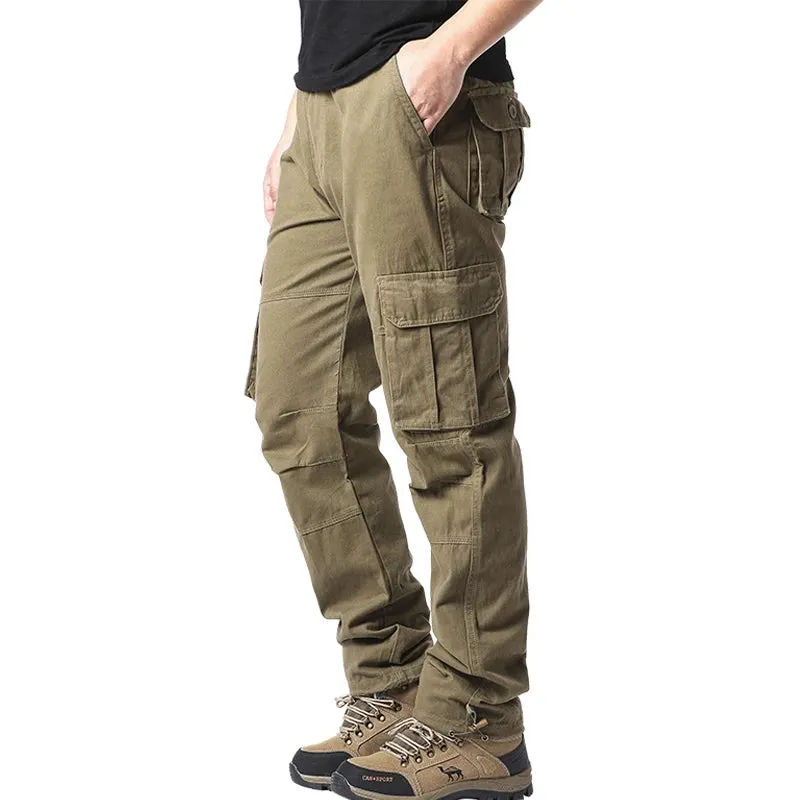Obsidian Phoenix Pure Cotton Men’s Loose Fit Tactical Cargo Pants
