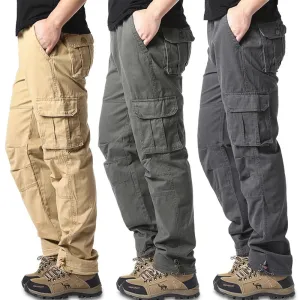 Obsidian Phoenix Pure Cotton Men’s Loose Fit Tactical Cargo Pants