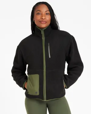 OUTSIDER Zip Up Fleece Black