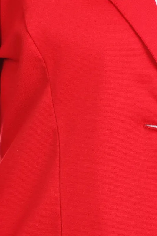 Plus Waist Length Blazer