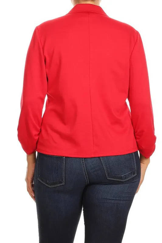Plus Waist Length Blazer