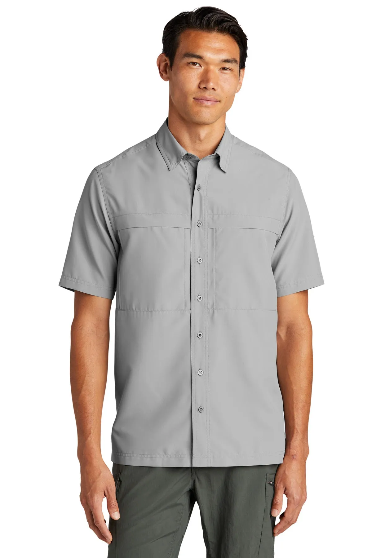 Port Authority Short Sleeve UV Daybreak Shirt W961 Gusty Grey