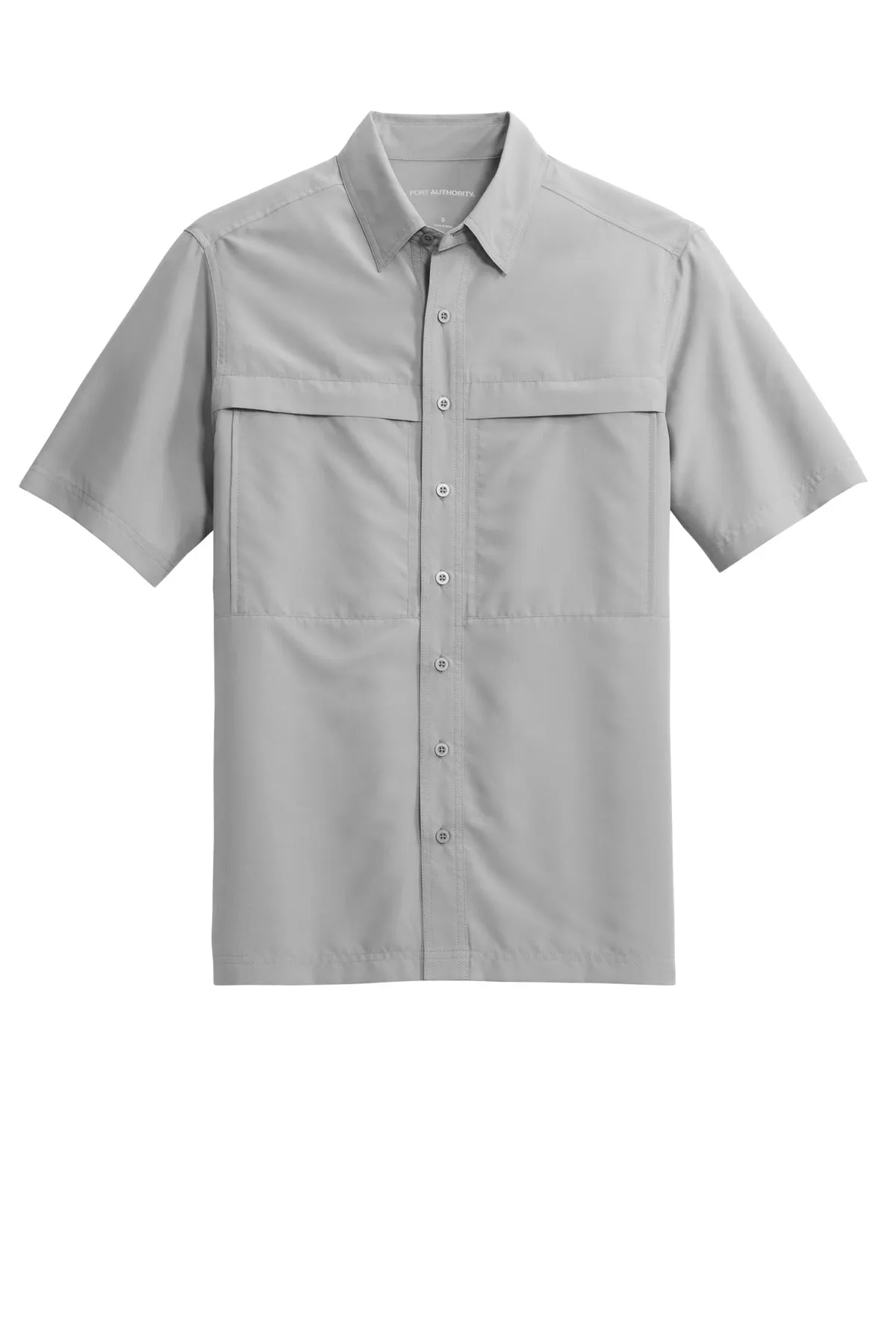 Port Authority Short Sleeve UV Daybreak Shirt W961 Gusty Grey