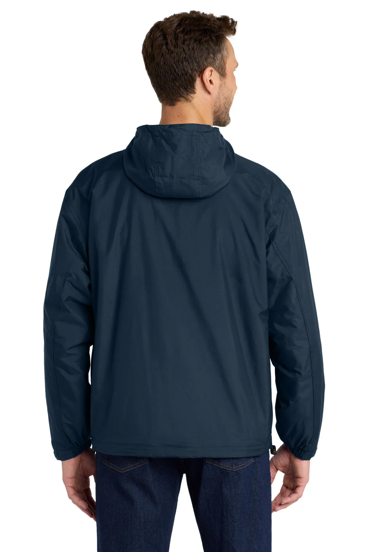Port Authority Team Jacket.  JP56 Bright Navy/ Light Oxford