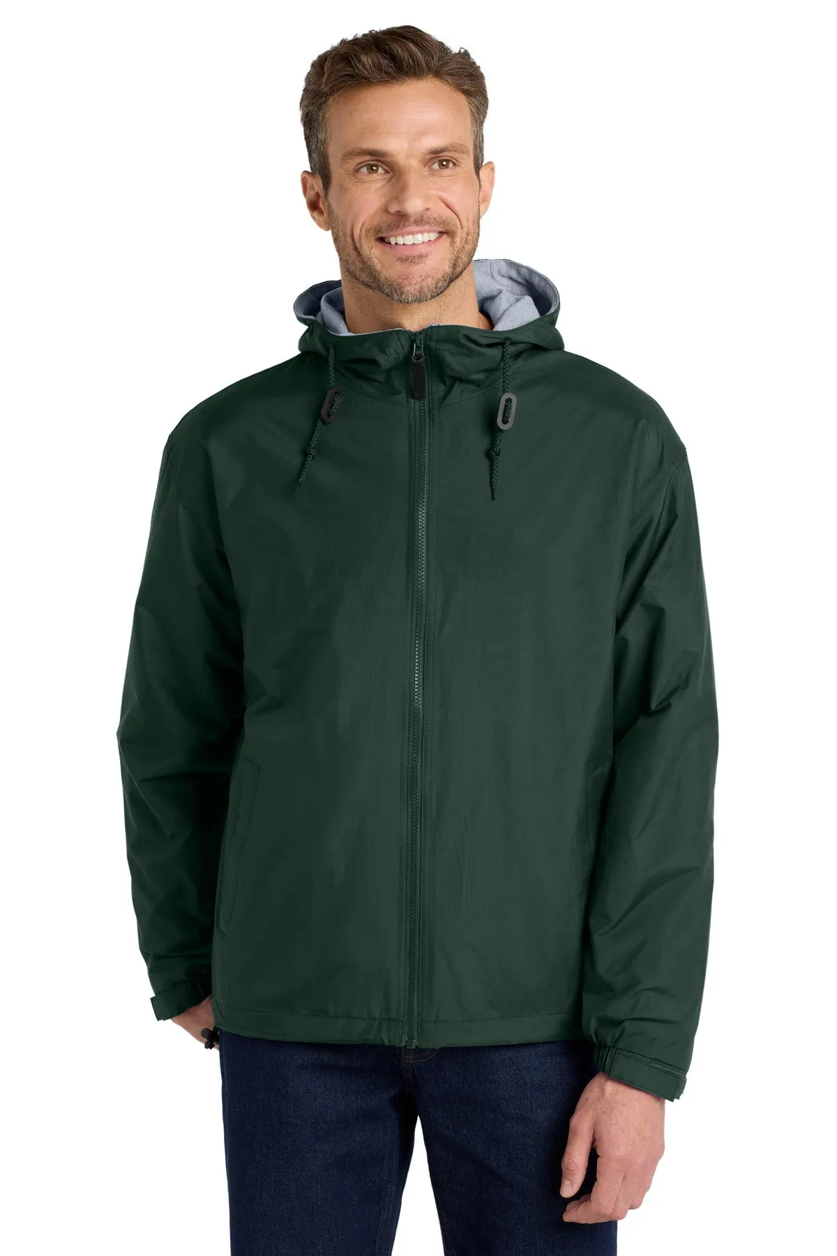 Port Authority Team Jacket.  JP56 Hunter/ Light Oxford