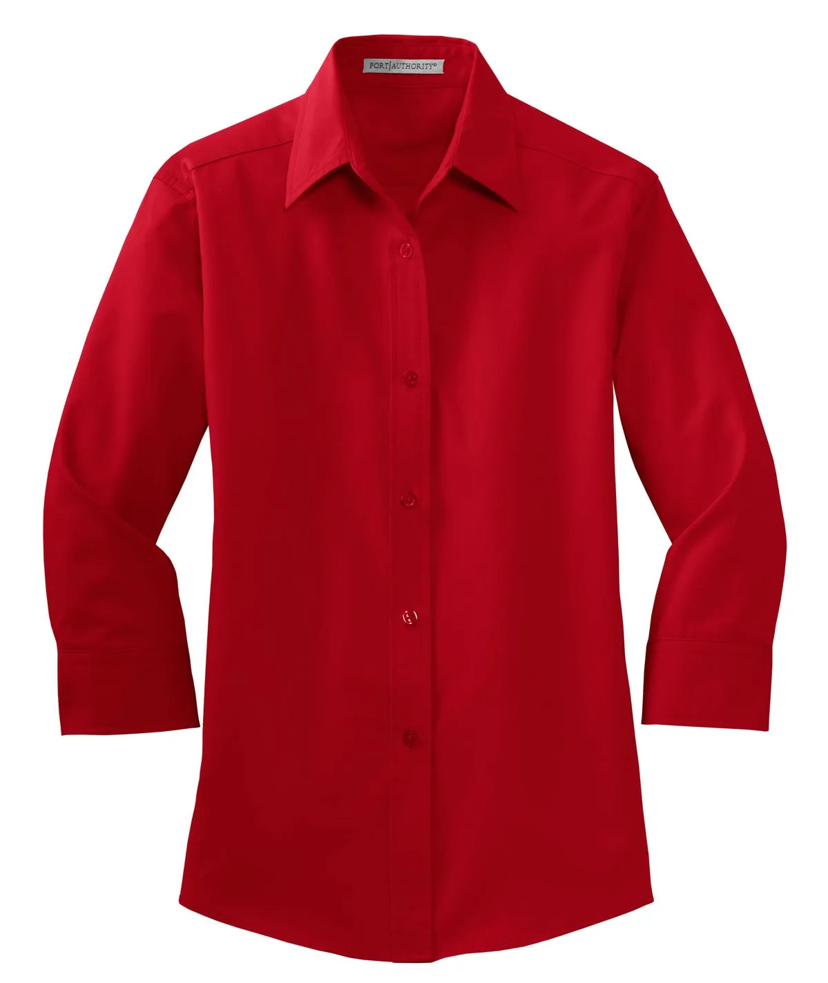 Port Authority Women's 3/4-Sleeve Easy Care Shirt. L612 Red