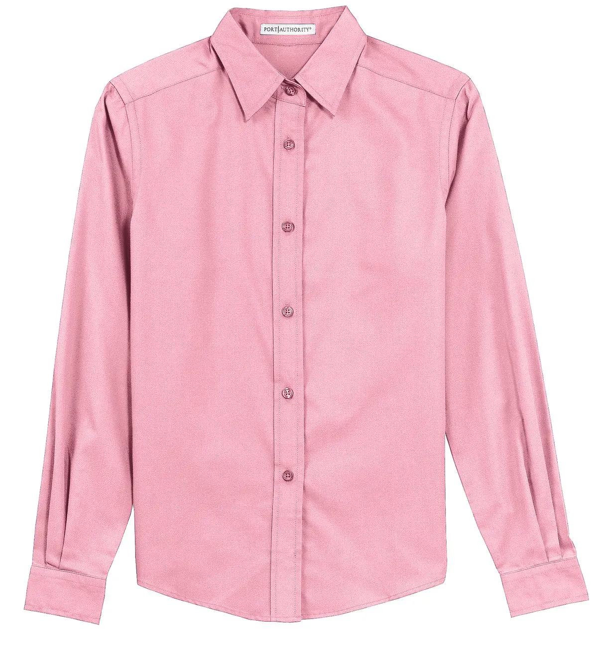 Port Authority Women's Long Sleeve Easy Care Shirt.  L608 Light Pink