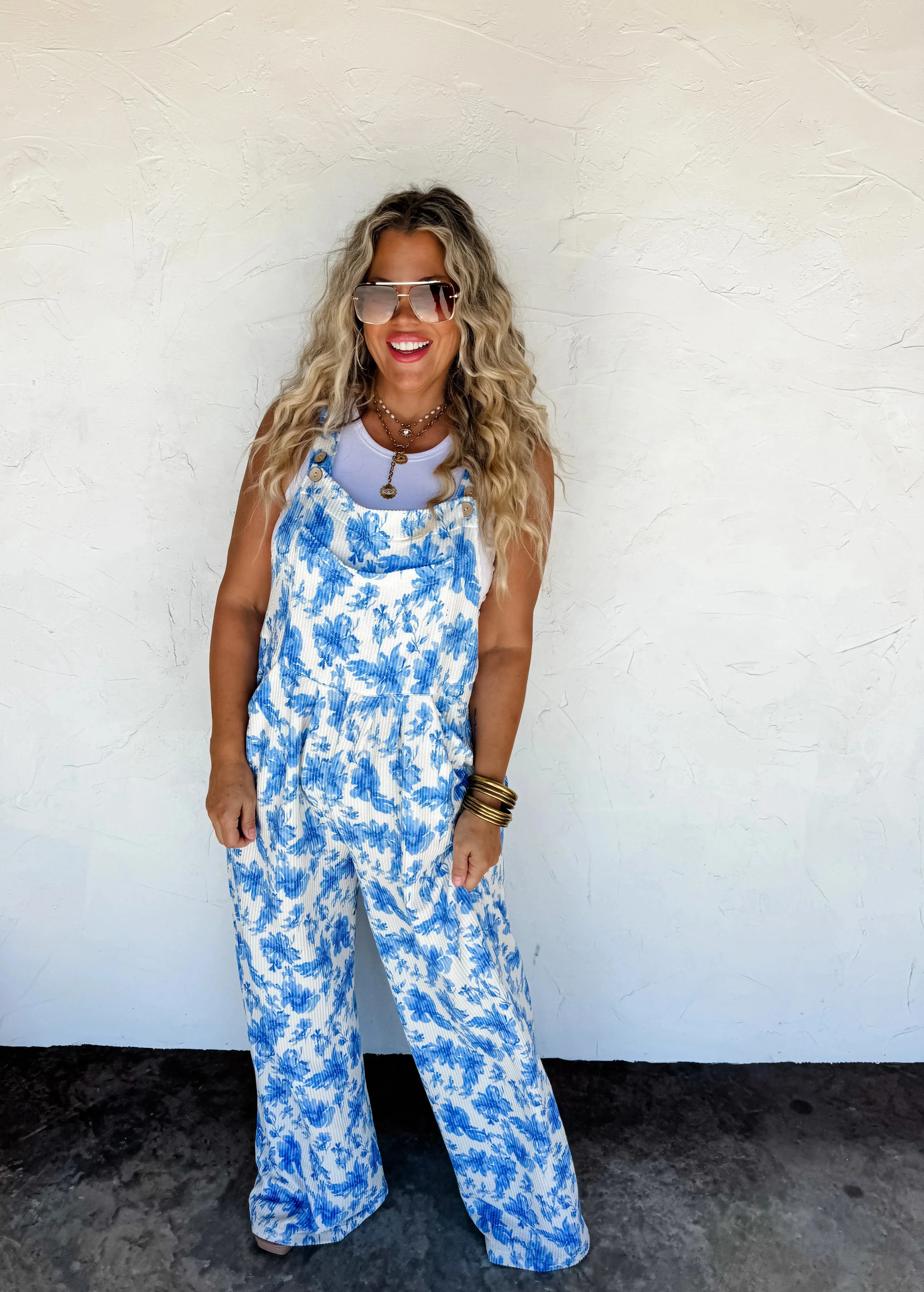 PRE-ORDER: Cassidy Floral Boho Overalls