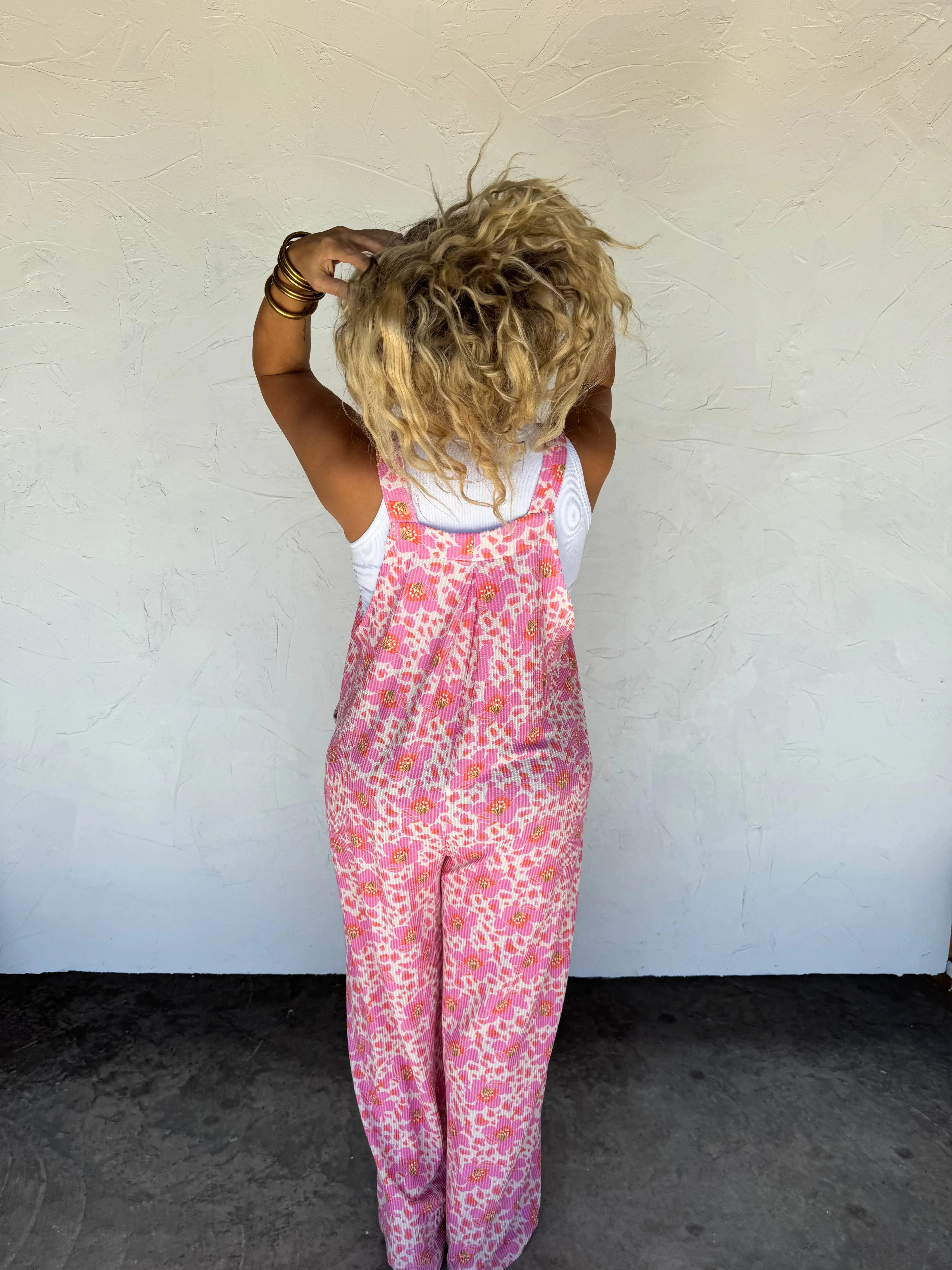 PRE-ORDER: Cassidy Floral Boho Overalls
