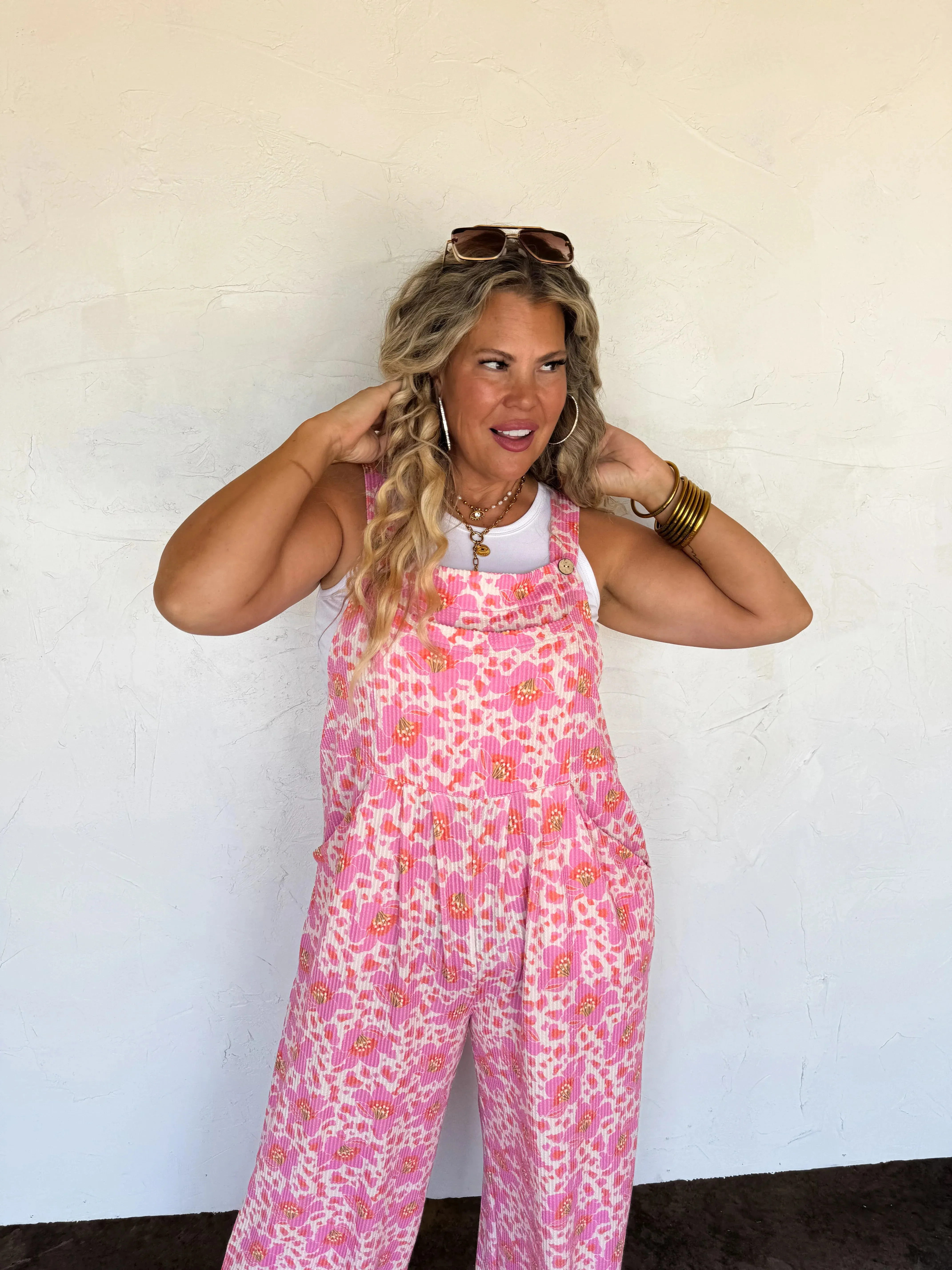 PRE-ORDER: Cassidy Floral Boho Overalls