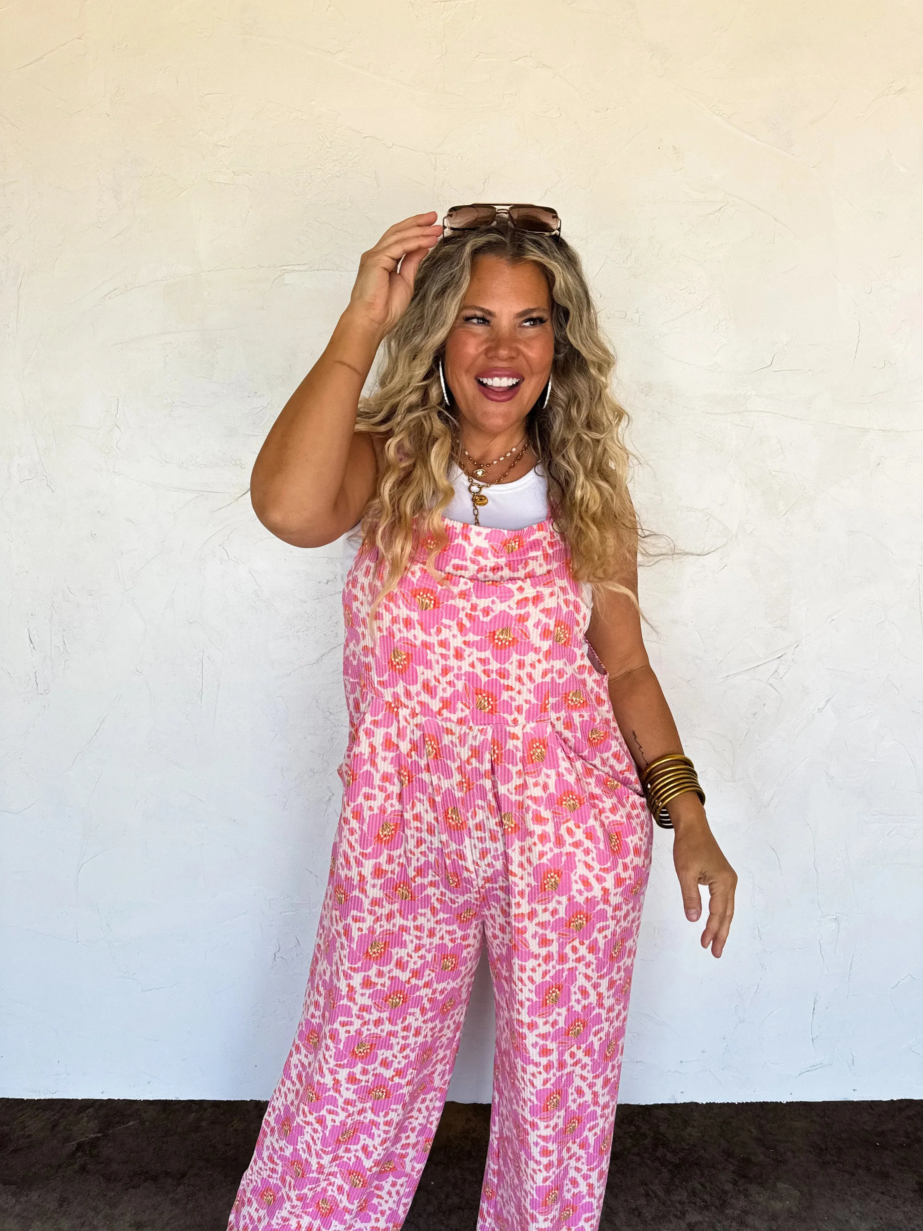 PRE-ORDER: Cassidy Floral Boho Overalls