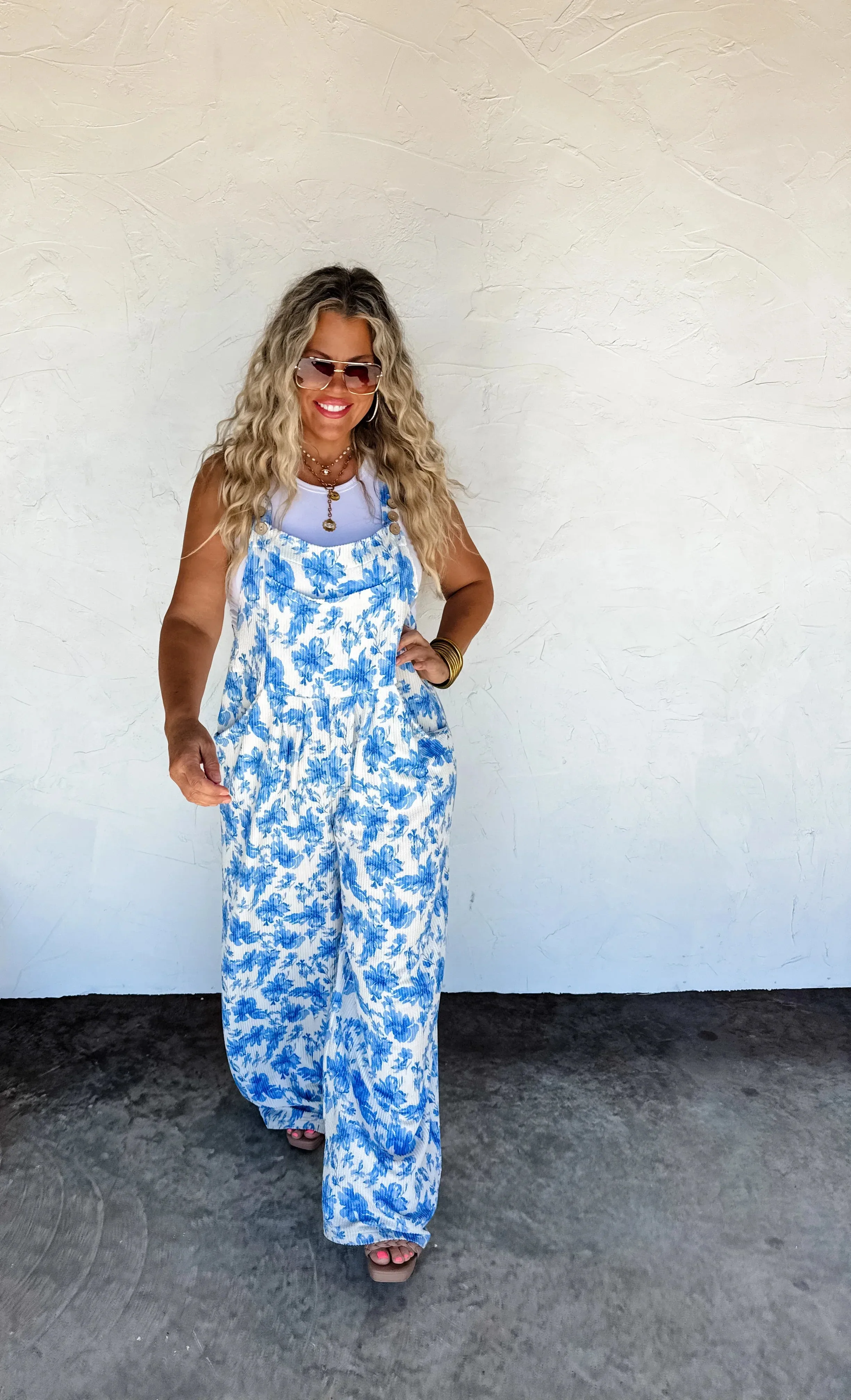 PRE-ORDER: Cassidy Floral Boho Overalls