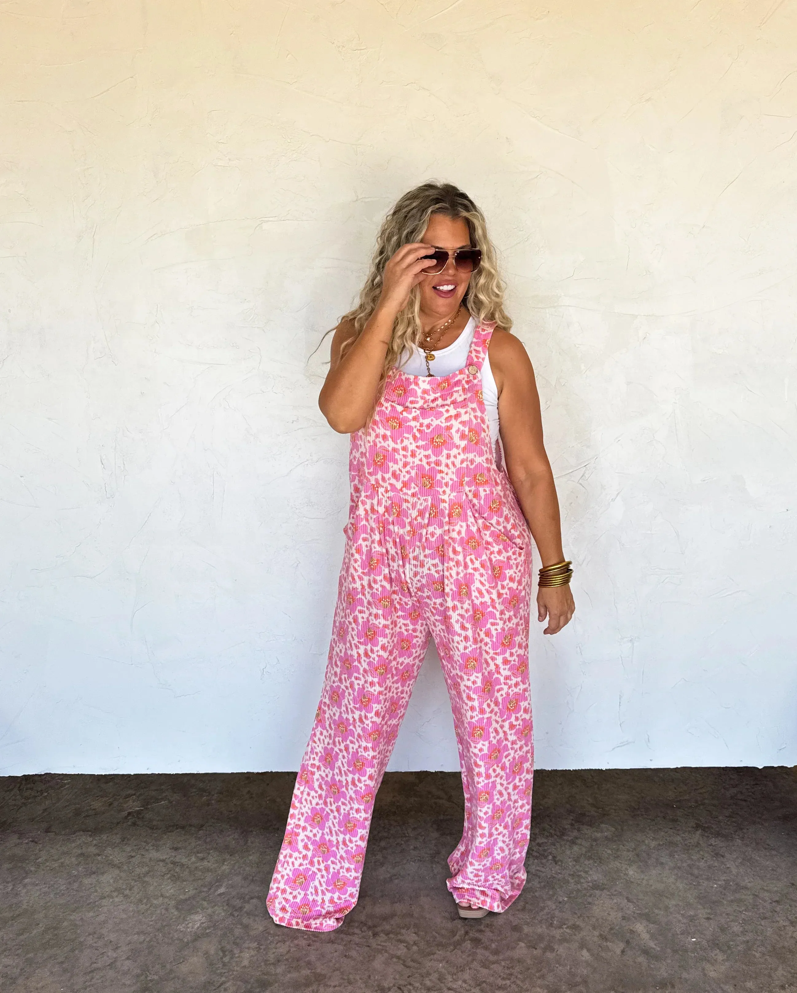 PRE-ORDER: Cassidy Floral Boho Overalls