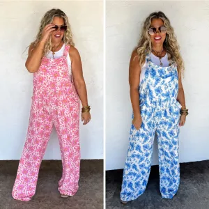 PRE-ORDER: Cassidy Floral Boho Overalls