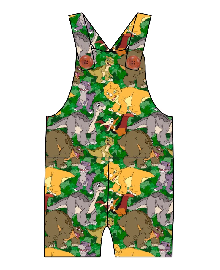 Prehistoric Pals Overalls and Shortalls